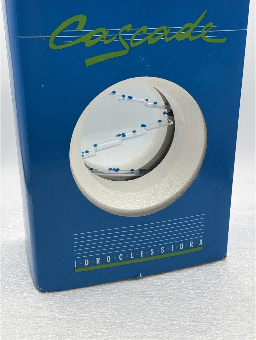Italian Liquid Motion Zig Zag Blue Bubbler Cascade Idroclessidra Sensory Water